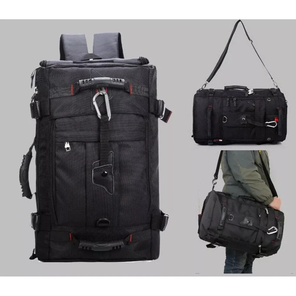 Whitzman Travel ‎ Carry On Backpack Durable Duffle-Large Black Waterproof